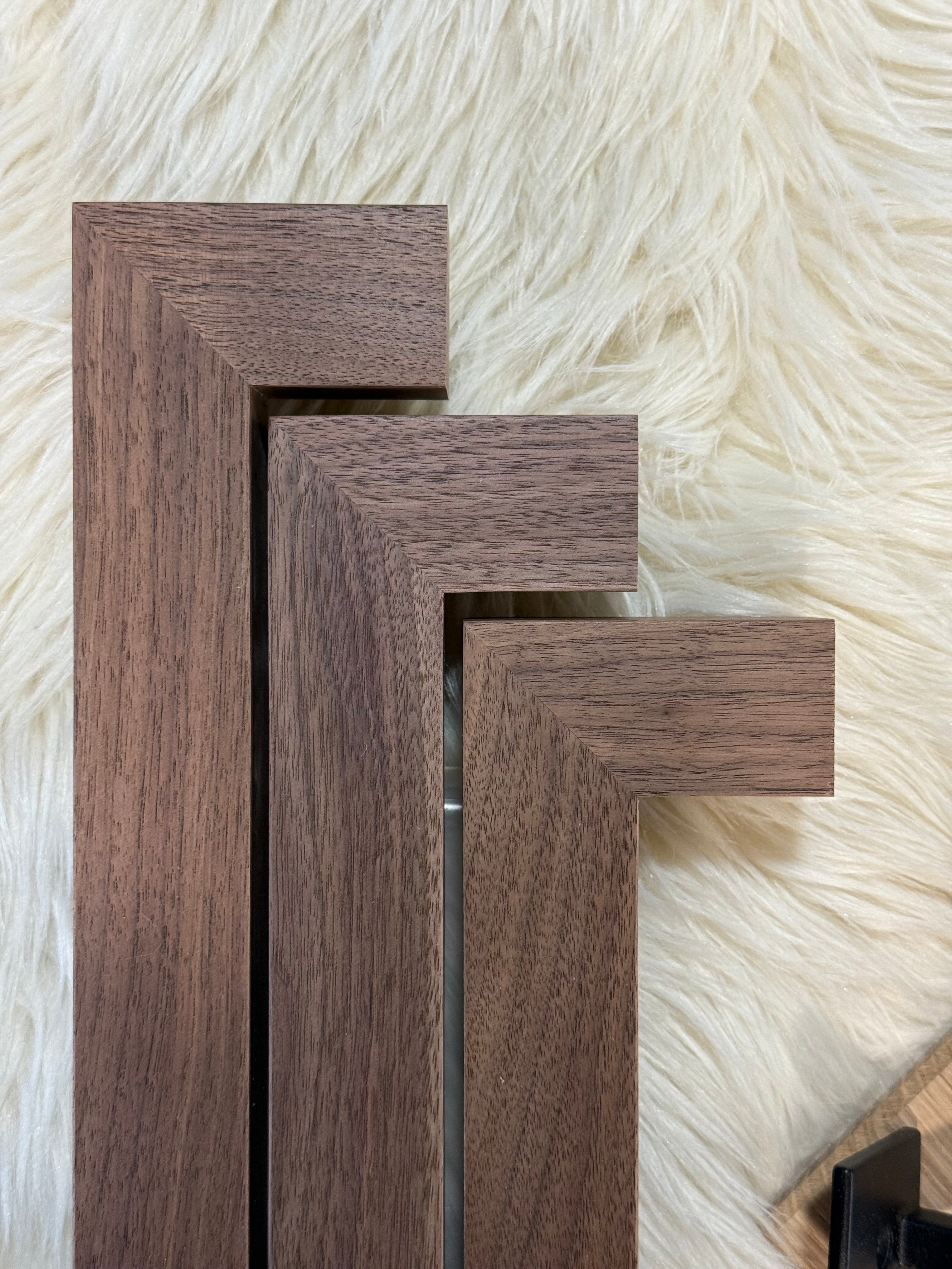 Dark Walnut Staircase Handrail - Solid Wood, Custom Made to Order