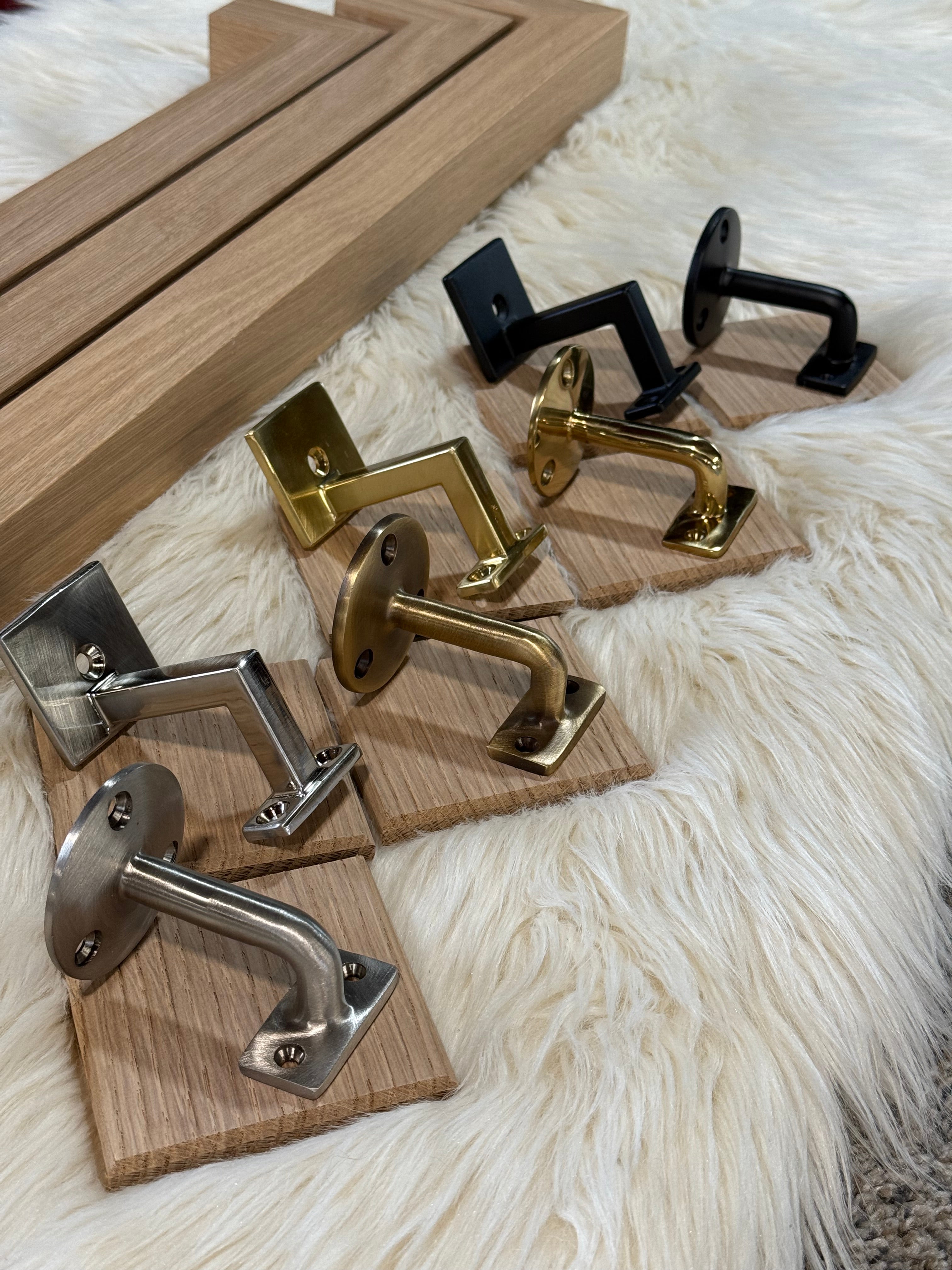 Custom White Oak Staircase Handrail - 1 3/4" W x 1 3/4" H