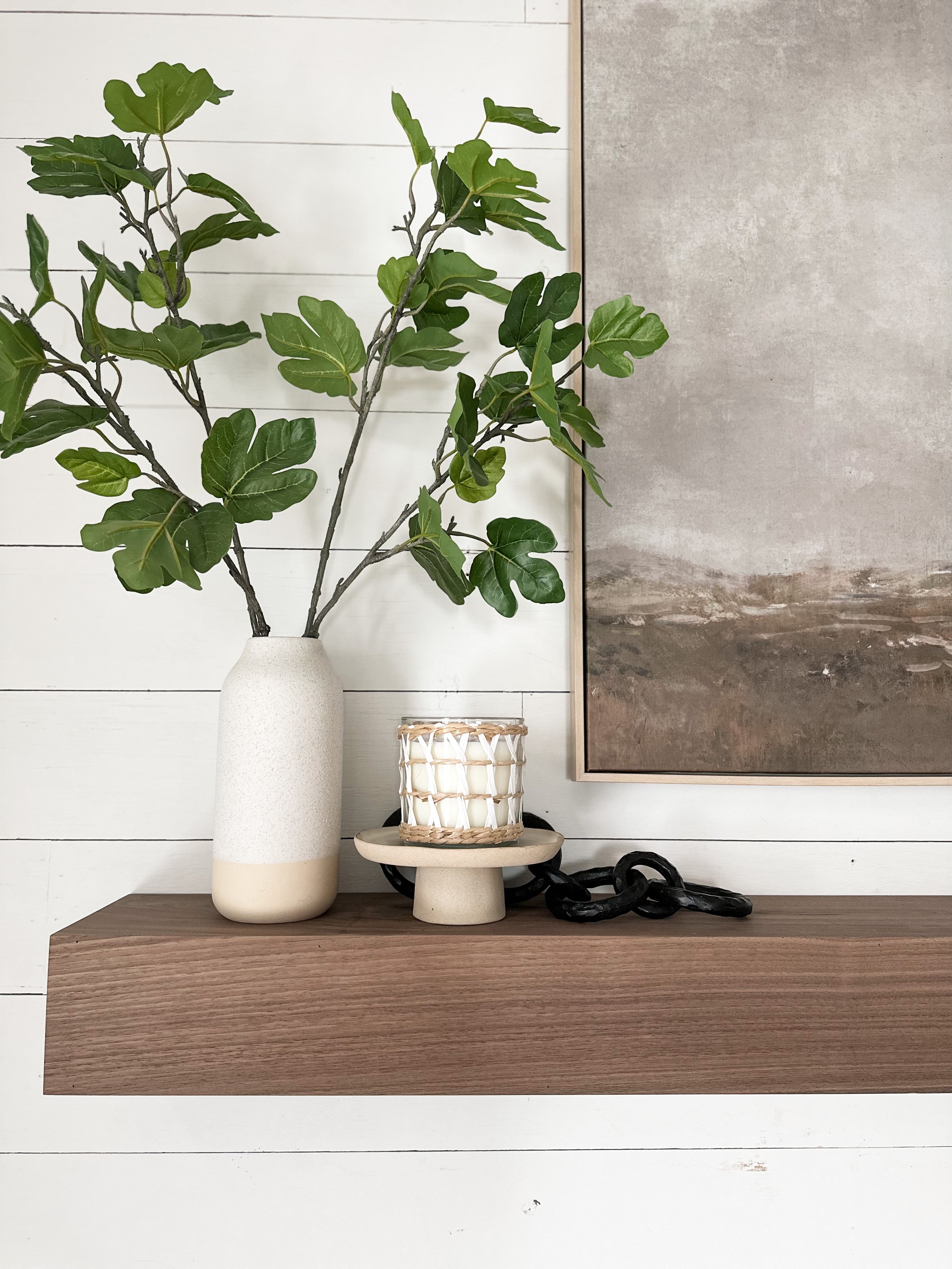 Dark Walnut Fireplace Mantel - Custom Built - Real Wood Mantel