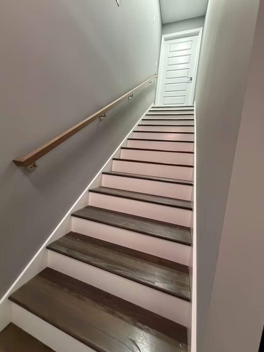 Dark Walnut Staircase Handrail - Solid Wood, Custom Made to Order