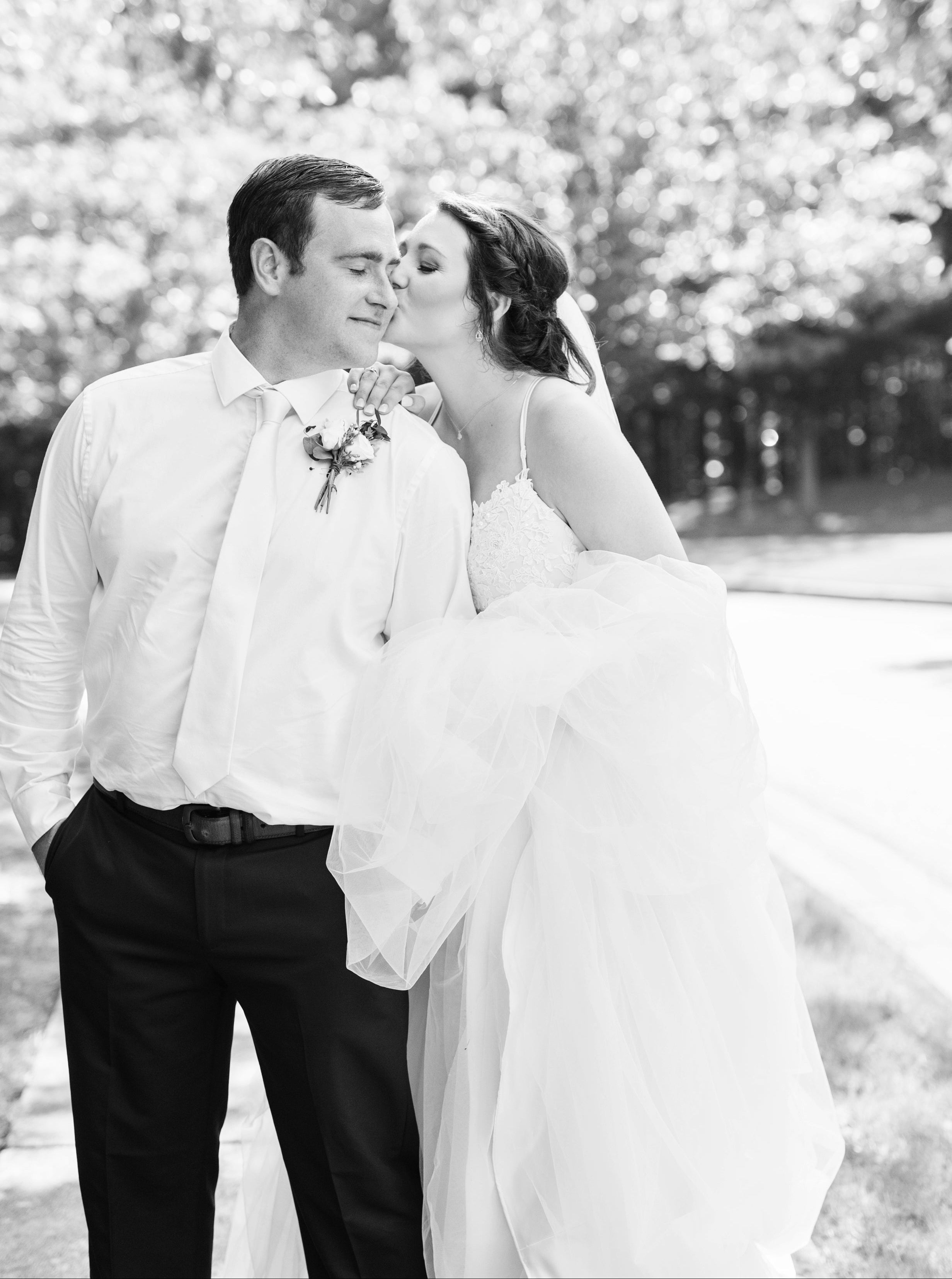 Matt + Hill on wedding day!