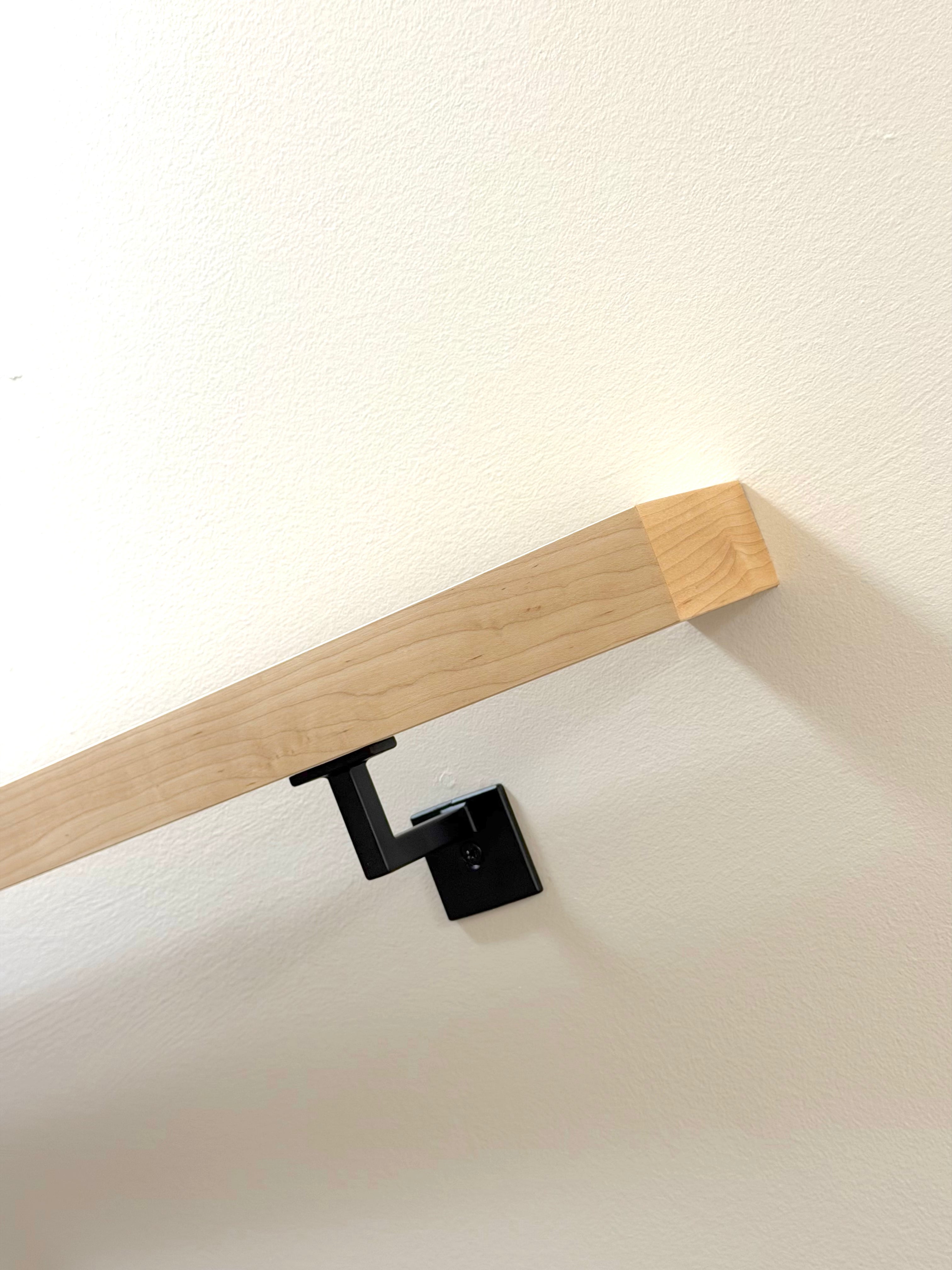 Maple Staircase Handrail - Solid Wood, Custom Made to Order