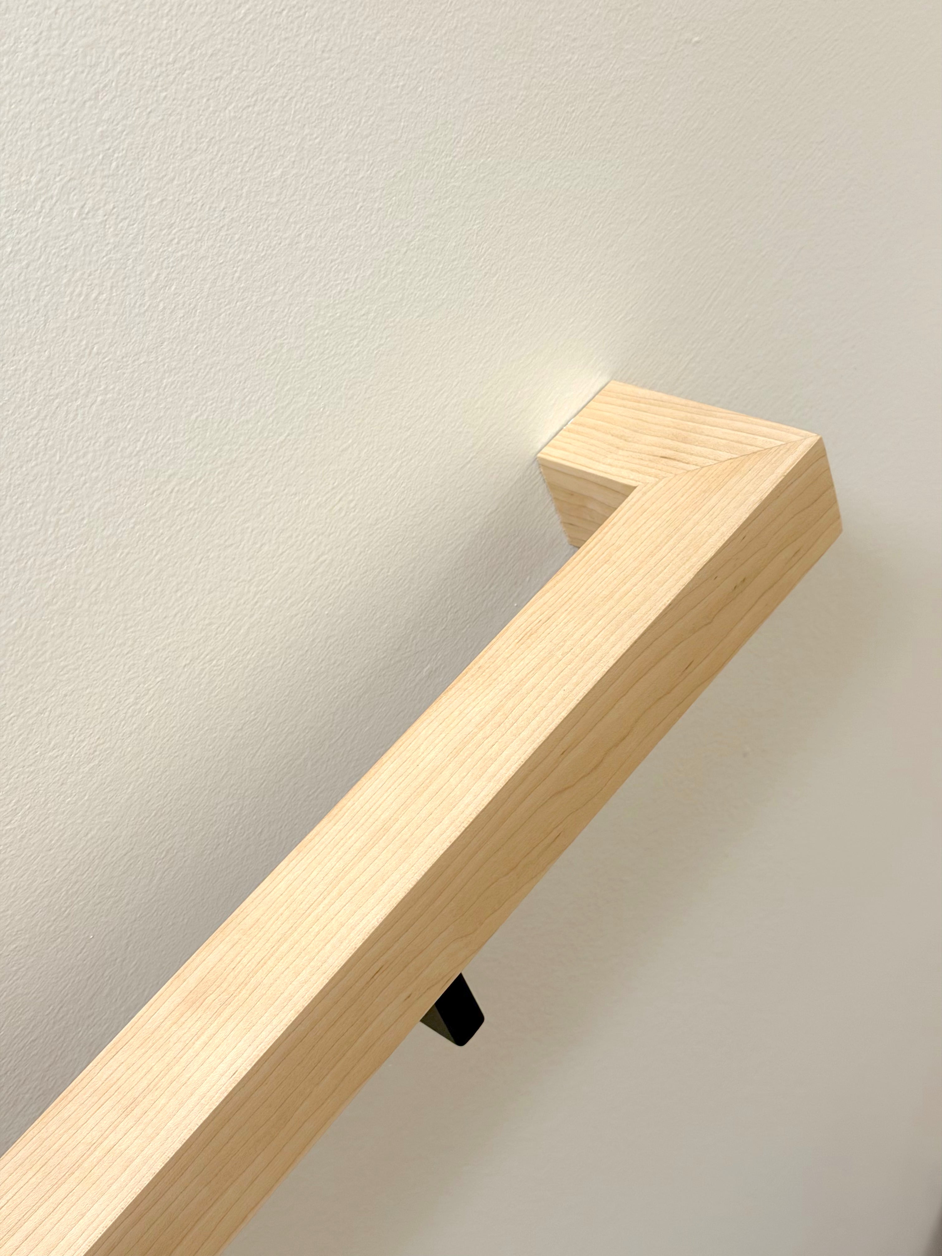 Maple Staircase Handrail - Solid Wood, Custom Made to Order