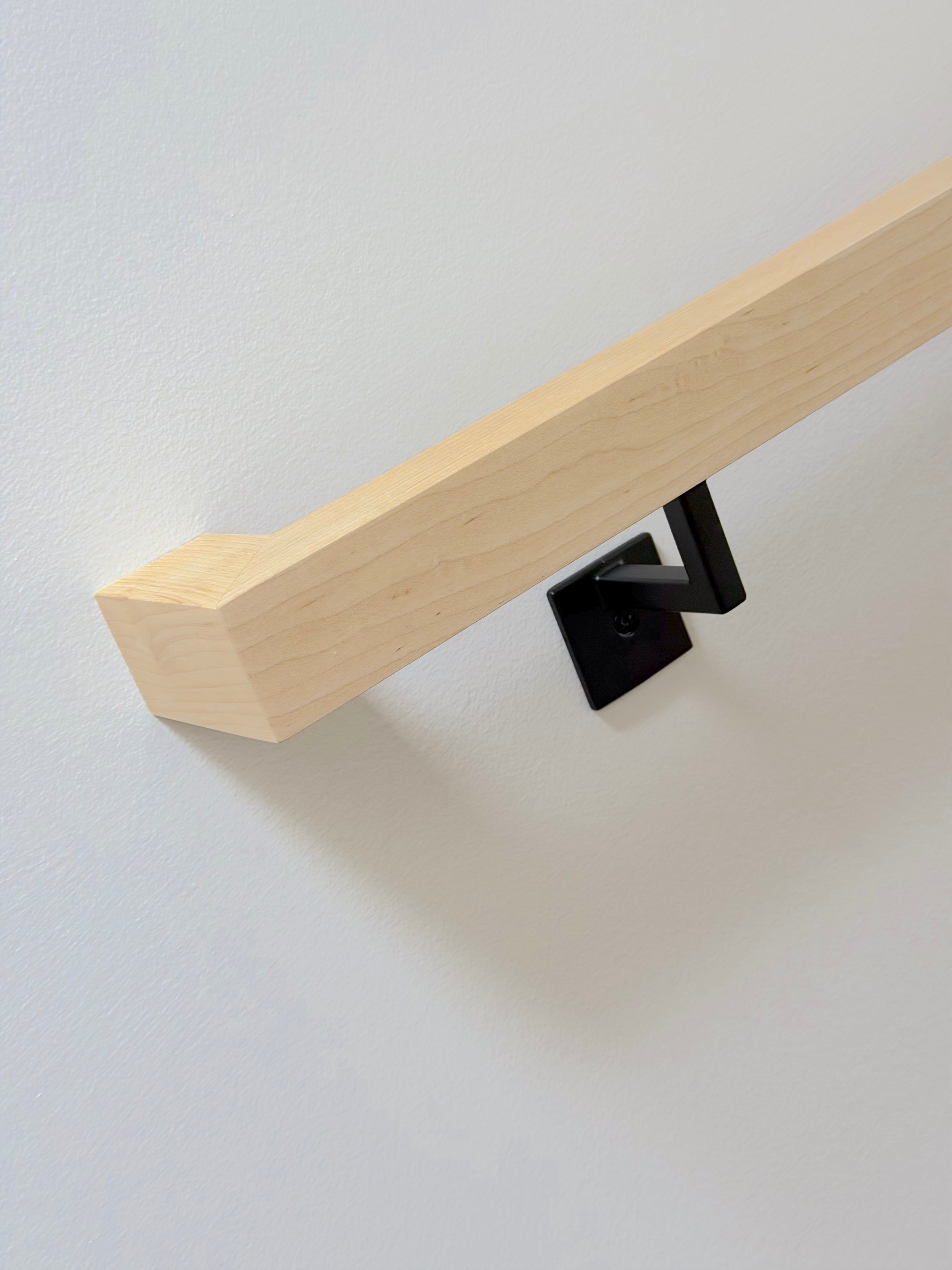 Maple Staircase Handrail - Solid Wood, Custom Made to Order
