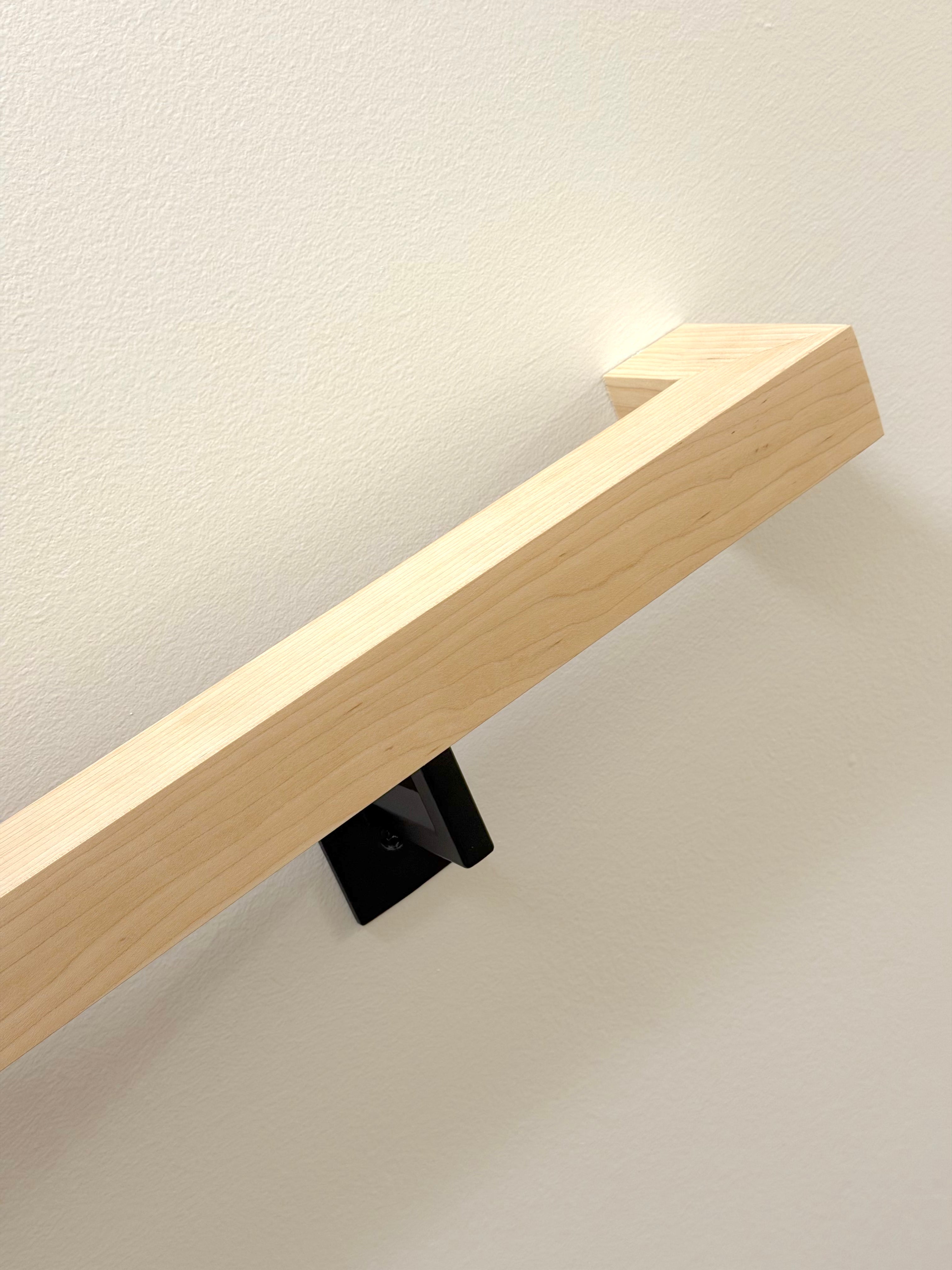 Maple Staircase Handrail - Solid Wood, Custom Made to Order